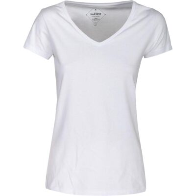 James Harvest 2124006 Whailford Dame / V-Hals T-Shirt - White - Xxl James Harvest 2124006 Whailford Dame / V-Hals T-Shirt - White - Xxl