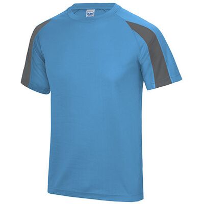 Just Cool Jc003, T-Shirts Contrast Cool T - Safirblå/trækul (Fast) - Xl Just Cool Jc003, T-Shirts Contrast Cool T - Safirblå/trækul (Fast) - Xl