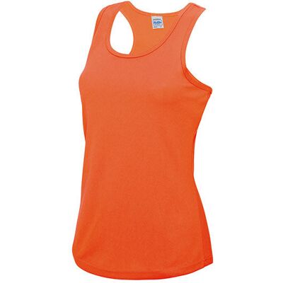 Just Cool Jc015, T-Shirts Women´s Cool Vest - Elektrisk Orange - S Just Cool Jc015, T-Shirts Women´s Cool Vest - Elektrisk Orange - S