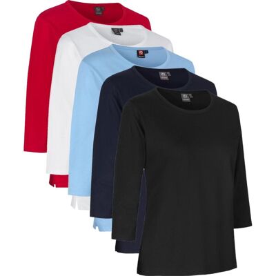 PRO Wear 0313 Lyseblå ¾ erme T-shirt - Kvinde PRO Wear 0313 Lyseblå ¾ erme T-shirt - Kvinde