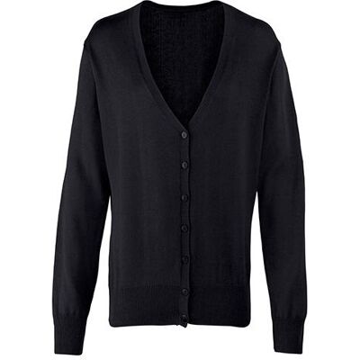 Premier Workwear Pw697, Cardigans Women´s Button Through Knitted Cardigan - Sort - Xxl (18) Premier Workwear Pw697, Cardigans Women´s Button Through Knitted Cardigan - Sort - Xxl (18)
