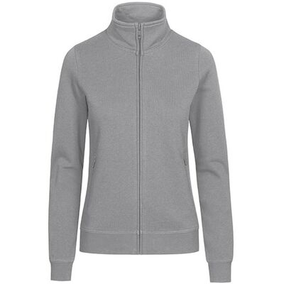 Promodoro Cd5275 Dame Sweatjakker - Cardigan - New Light Grey - M Promodoro Cd5275 Dame Sweatjakker - Cardigan - New Light Grey - M