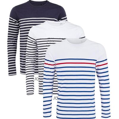 Sol´s L03099 T-Shirts White / Navy Xxl Sol´s L03099 T-Shirts White / Navy Xxl