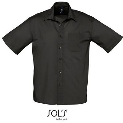Sol´s L622, Skjorter Popeline-Shirt Bristol Short Sleeve - Sort - 3xl Sol´s L622, Skjorter Popeline-Shirt Bristol Short Sleeve - Sort - 3xl