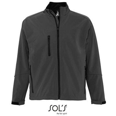 Sol´s L866, Jakker Men´s Softshell Jacket Relax - Koksgrå (Fast) - L Sol´s L866, Jakker Men´s Softshell Jacket Relax - Koksgrå (Fast) - L