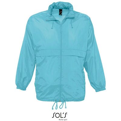 Sol´s L889, Jakker Unisex Windbreaker Surf Jacket - Atoll Blå - L Sol´s L889, Jakker Unisex Windbreaker Surf Jacket - Atoll Blå - L