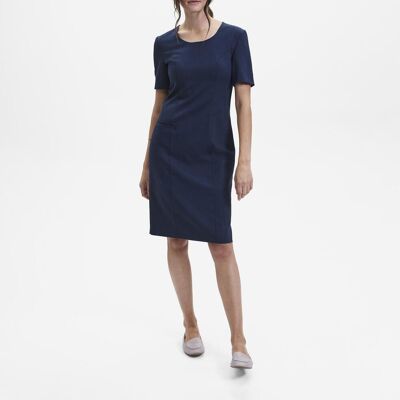 Sunwill 695-2722 Traveller Kjole I Regular Fit Kvinde - Dark Blue - 54 Sunwill 695-2722 Traveller Kjole I Regular Fit Kvinde - Dark Blue - 54