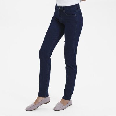 Sunwill 91638-7251 Dame Jeans I Modern Fit Kvinde / Bukser / Cowboybukser - Navy - 46/80 Sunwill 91638-7251 Dame Jeans I Modern Fit Kvinde / Bukser / Cowboybukser - Navy - 46/80