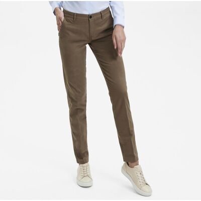Sunwill 91649-4451 Dame Chinos I Modern Fit Kvinde / Bukser - Dark Sand - 34/80 Sunwill 91649-4451 Dame Chinos I Modern Fit Kvinde / Bukser - Dark Sand - 34/80