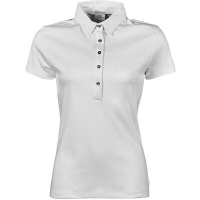 Tee Jays Hvid Pima Bomuld Polo TJ1441 - Polo Shirt Tee Jays Hvid Pima Bomuld Polo TJ1441 - Polo Shirt