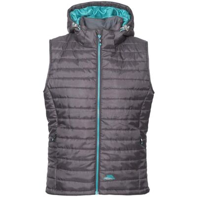 Trespass Aretha - Female Casual Gilet / Dame Fleecefor Vest - Carbon - 2xl Trespass Aretha - Female Casual Gilet / Dame Fleecefor Vest - Carbon - 2xl