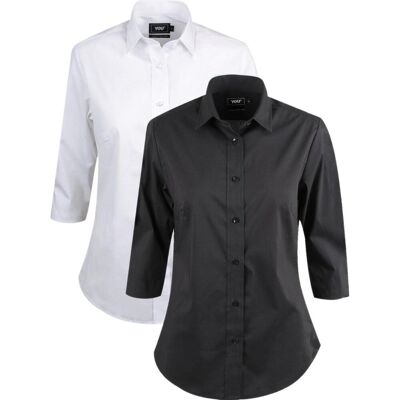 You Brands 8532 Andria 3/4 / Skjorte Sort M You Brands 8532 Andria 3/4 / Skjorte Sort M