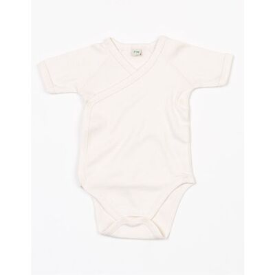 Babybugz Bz05t, Bodystocking Baby Kimono Bodysuit - Organisk Naturlig - 6-12 Måneder Babybugz Bz05t, Bodystocking Baby Kimono Bodysuit - Organisk Naturlig - 6-12 Måneder