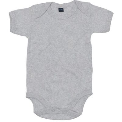 Babybugz Bz10, Bodystocking Baby Bodysuit - Heather Grey Melange - 3-6 Måneder Babybugz Bz10, Bodystocking Baby Bodysuit - Heather Grey Melange - 3-6 Måneder