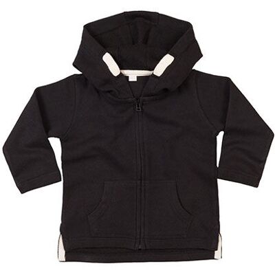 Babybugz Bz32, Baby Hættetrøje / Baby Hoodie - Sort - 6-12 Måneder Babybugz Bz32, Baby Hættetrøje / Baby Hoodie - Sort - 6-12 Måneder