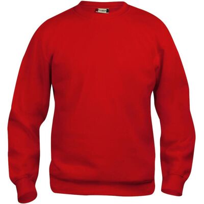 Clique 21020 Basic Roundneck Junior / Børne Sweatshirt / Trøje - Rød - 110/120 Clique 21020 Basic Roundneck Junior / Børne Sweatshirt / Trøje - Rød - 110/120