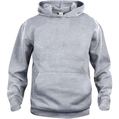 Clique 21021 Basic Hoodie Junior / Børne Hættetrøje - Gråmeleret - 90/100 Clique 21021 Basic Hoodie Junior / Børne Hættetrøje - Gråmeleret - 90/100