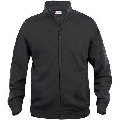 Clique 21028 Basic Cardigan Junior / Børne Sweatshirt - Sort - 110/120 Clique 21028 Basic Cardigan Junior / Børne Sweatshirt - Sort - 110/120