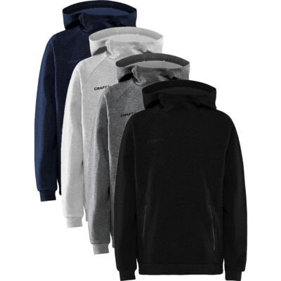 Craft 1910899 Core Soul Hood Sweatshirt Jr Børn / Sweatshirt / Sportstrøje / Trøje Dk Grey Melange 146/152 Craft 1910899 Core Soul Hood Sweatshirt Jr Børn / Sweatshirt / Sportstrøje / Trøje Dk Grey Melange 146/152