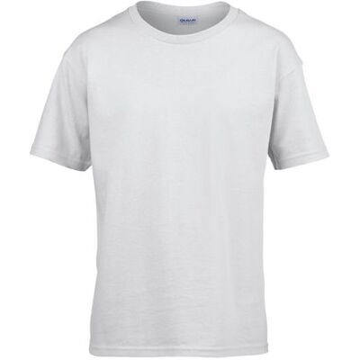 Gildan G64000k, T-Shirts Softstyle® Youth T-Shirt - Hvid - S (110/116) Gildan G64000k, T-Shirts Softstyle® Youth T-Shirt - Hvid - S (110/116)