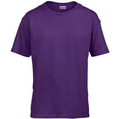 Gildan G64000k, T-Shirts Softstyle® Youth T-Shirt - Lilla - L (140/152) Gildan G64000k, T-Shirts Softstyle® Youth T-Shirt - Lilla - L (140/152)