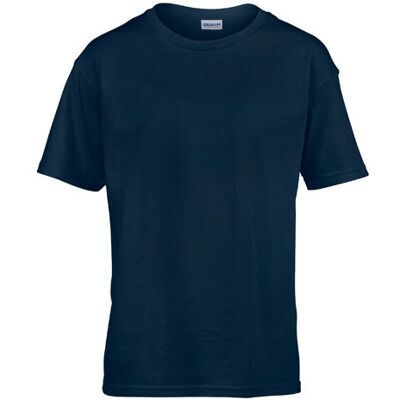 Gildan G64000k, T-Shirts Softstyle® Youth T-Shirt - Navy - S (110/116) Gildan G64000k, T-Shirts Softstyle® Youth T-Shirt - Navy - S (110/116)