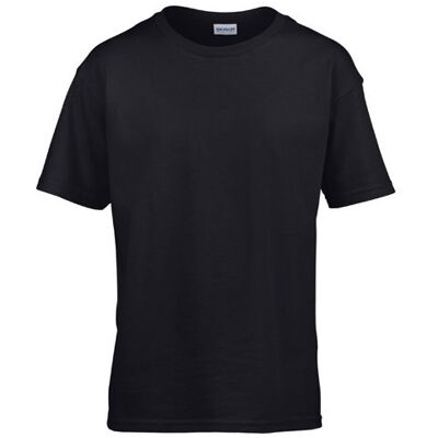 Gildan G64000k, T-Shirts Softstyle® Youth T-Shirt - Sort - S (110/116) Gildan G64000k, T-Shirts Softstyle® Youth T-Shirt - Sort - S (110/116)
