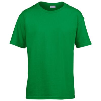 Gildan G64000k, T-Shirts Softstyle® Youth T-Shirt - Irsk Grøn - S (110/116) Gildan G64000k, T-Shirts Softstyle® Youth T-Shirt - Irsk Grøn - S (110/116)