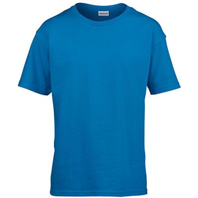 Gildan G64000k, T-Shirts Softstyle® Youth T-Shirt - Safir - M (116/134) Gildan G64000k, T-Shirts Softstyle® Youth T-Shirt - Safir - M (116/134)