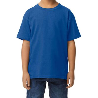 Gildan G65000k Børne Softstyle Midweight T-Shirts - Royal - M (116/134) Gildan G65000k Børne Softstyle Midweight T-Shirts - Royal - M (116/134)