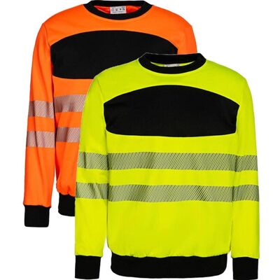 Korntex KX410 Gul/Sort Hi-Vis Sweatshirt - Sikkerhedsudstyr Korntex KX410 Gul/Sort Hi-Vis Sweatshirt - Sikkerhedsudstyr