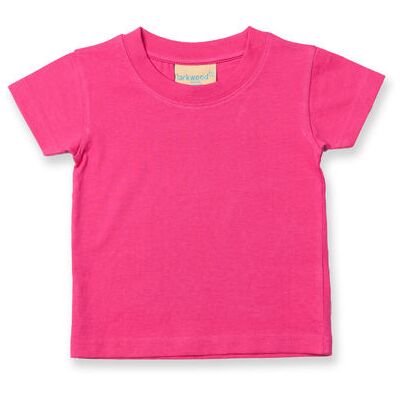 Larkwood Lw020, T-Shirts Baby-Kids Crew Neck T-Shirt - Fuchsia - 18-24 Måneder Larkwood Lw020, T-Shirts Baby-Kids Crew Neck T-Shirt - Fuchsia - 18-24 Måneder