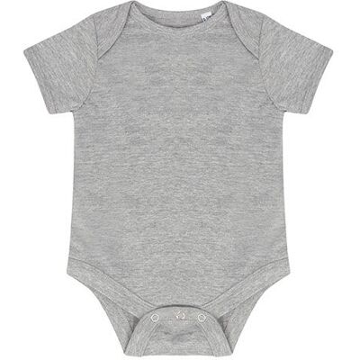 Larkwood Lw500, Bodystocking Essential Short Sleeved Bodysuit - Heather Gray - 3-6 Måneder Larkwood Lw500, Bodystocking Essential Short Sleeved Bodysuit - Heather Gray - 3-6 Måneder