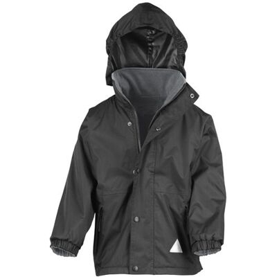 Result Rt160j, Børnejakker Junior Reversible Stormdri 4000 Fleece Jacket - Sort/grå - S (5-6) Result Rt160j, Børnejakker Junior Reversible Stormdri 4000 Fleece Jacket - Sort/grå - S (5-6)