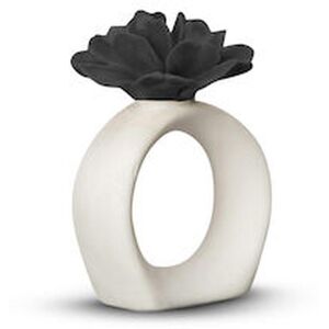 Byon Napkin Ring Water Lily White/black One Size