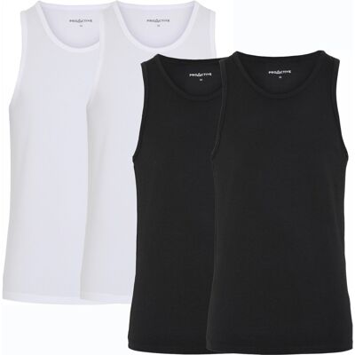 Proactive By Jbs, Undertrøje Med Bambus, Tank Top, Singlet (2-Pack) Bambo-Hvid-M Proactive By Jbs, Undertrøje Med Bambus, Tank Top, Singlet (2-Pack) Bambo-Hvid-M