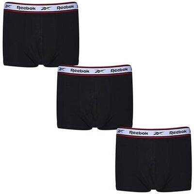 Reebok Rbk8265 Herre Underbukser ( 3 Pak ) - Black / Black - L Reebok Rbk8265 Herre Underbukser ( 3 Pak ) - Black / Black - L