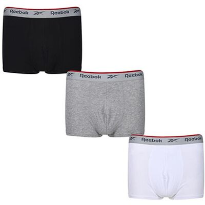 Reebok Rbk8266 Herre Underbukser ( 3 Pak ) - Black / Grey Marl - L Reebok Rbk8266 Herre Underbukser ( 3 Pak ) - Black / Grey Marl - L