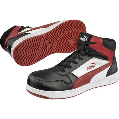 Puma Frontcourt Sikkerhedsstøvlet Blk/whit/red - Mid S3l - Esd-Sort/hvid/rød-42 Puma Frontcourt Sikkerhedsstøvlet Blk/whit/red - Mid S3l - Esd-Sort/hvid/rød-42