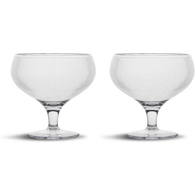 Sagaform Billi Coupe Glas 2-Stk (6) Klar One Size Sagaform Billi Coupe Glas 2-Stk (6) Klar One Size