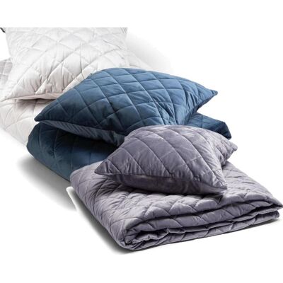 Kosta Linnewafveri Kosta Linnewäfveri 421038 Sengetæppe Og Pude Fløjl Grey 180x260 Kosta Linnewafveri Kosta Linnewäfveri 421038 Sengetæppe Og Pude Fløjl Grey 180x260