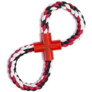 Trespaws Hooper - Dog Tug Rope Toy Black / Red / White One Size