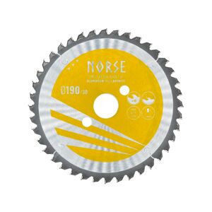 Norse Aluworker   Rundsavsklinge Til Aluminium-Gul-165mm X 20mm - Z40