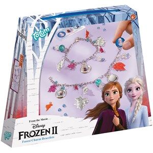 Disney Pleje Frozen II Charm bracelets 2 chain bracelets + beads + silver coloured leaves + stickers + rings + metal wire 1 Stk.
