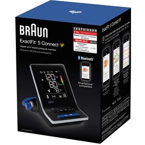 Braun Blodtryksmålere Overarm BUA6350ExactFit 5 Batterier + opbevaringspose + manchetter + vejledning