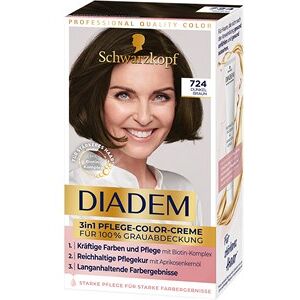 Diadem Hårpleje Coloration 724 Mørkebrun3in1 Verzorging Kleurcrème