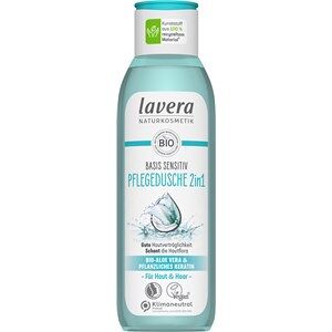 Lavera Basis Sensitiv Kropspleje Økologisk aloe vera & vegetabilsk keratinPlejende bodyshampoo 2in1 Efterfyldning