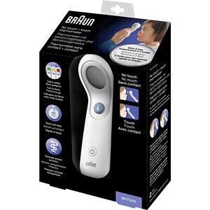 Braun Termometer Pande No Touch + Touch Thermometer Battery + protective cap + instructions