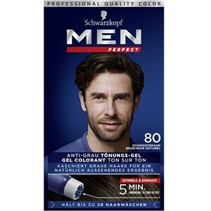 Men Perfect Hårpleje Coloration Farvende gel mod grå hår, naturlig sortbrun Naturlig sortbrun