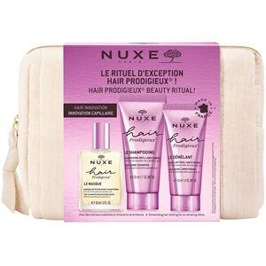 Nuxe Hårpleje Hair Prodigieux Le Rituel D´Exception Hair Prodigieux Nourishing Pre-Shampoo Mask 30 ml + Hair Prodigieux Shine Shampoo 50 ml + Hair Prodigieux Shine Conditioner 30 ml